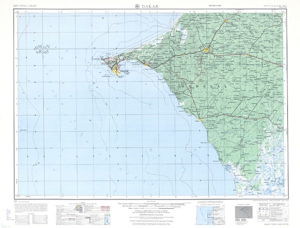 Dakar Topo Map