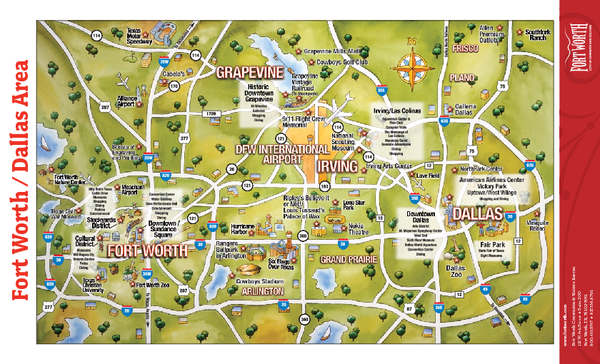Dallas Fort Worth Map Pdf Dallas Fort Worth Map - Dallas Usa • Mappery