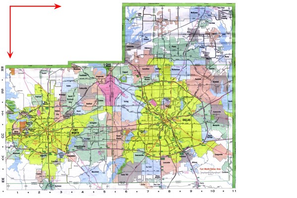Dallas/ Fort Worth Map