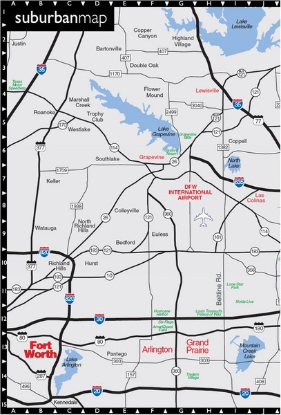 Dallas-Fort Worth Metropolitan Area Map