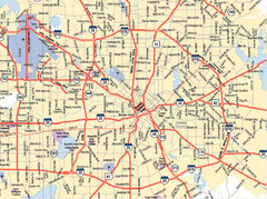 Dallas, Texas City Map