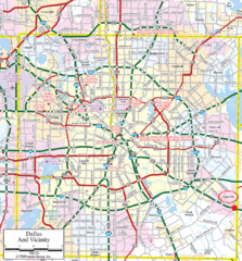 Dallas Tourist Map
