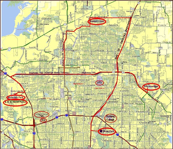 Dallas Tourist Map