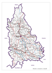 Dambovita County, Romania Map