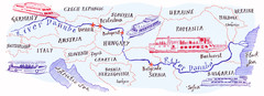 Danube Basin Illustrated Map