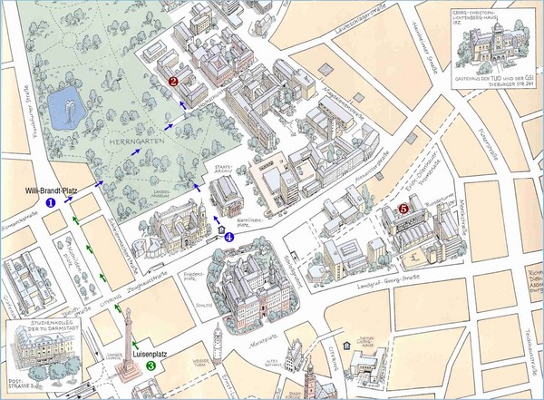 Darmstadt City Map