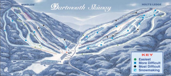 Dartmouth Skiway Trail Map