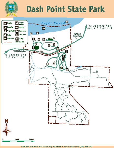 Dash Point State Park Map