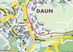 Daun Center Map