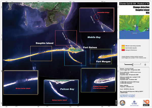 Dauphin Island Change Detection Map