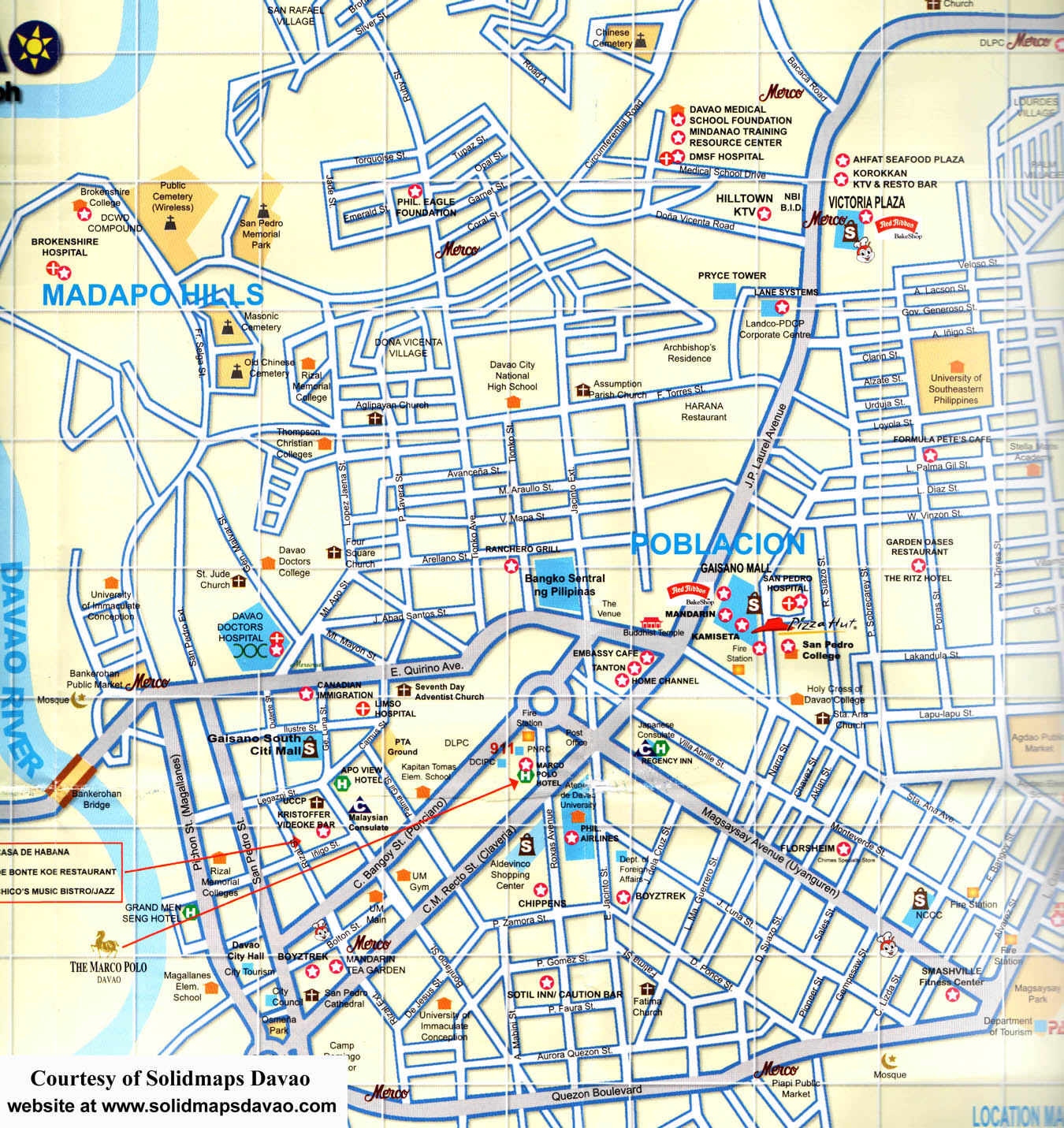 Agdao Davao City Map Davao City Map - Davao City Phillipines • Mappery