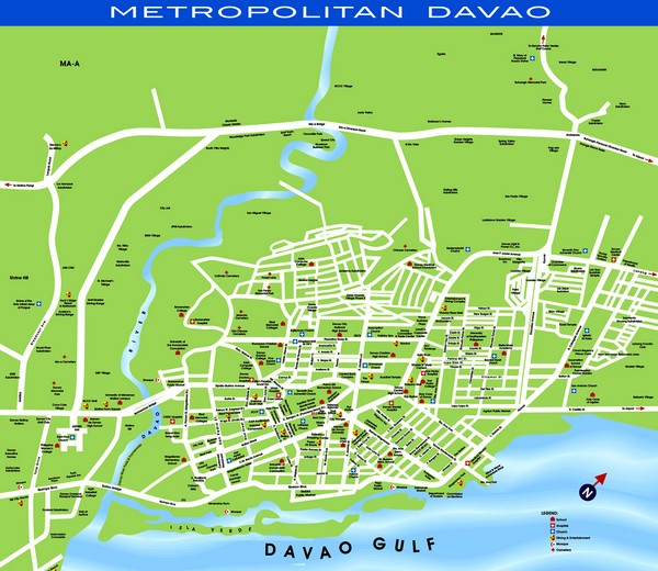 Davao Tourist Map