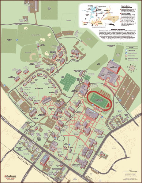 Davidson College Campus Map