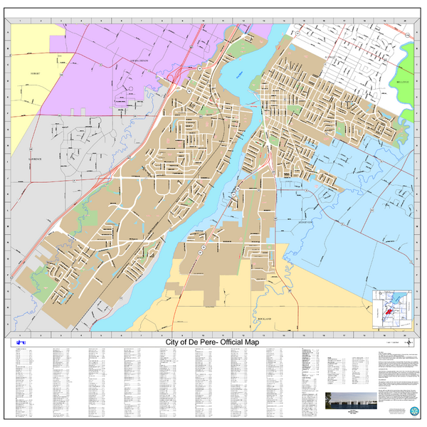 De Pere City Map