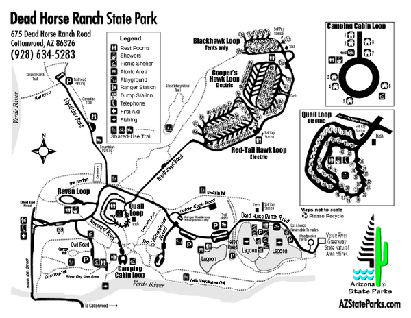 Dead Horse Ranch State Park Map