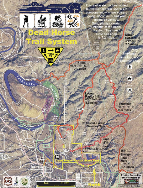 Dead Horse Trail System Map - Dead Horse Ranch State Park Arizona • mappery