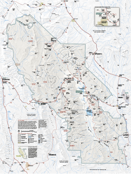 Death Valley National Park map