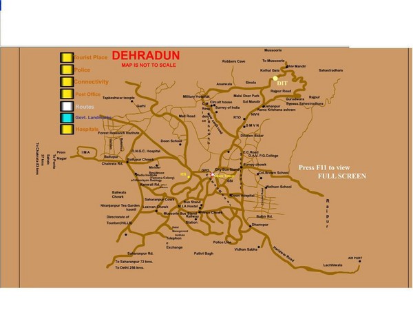 Dehradun City Map Dehradun India Mappery