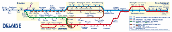 Delaine Bus Route Map