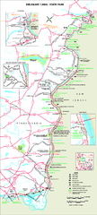 Delaware Canal State Park map