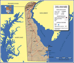 Delaware Tourist Map