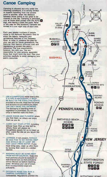 Deleware River Boat Map