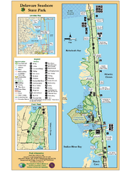Deleware Seashore State Park Map
