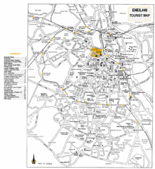 Delhi India Tourist Map Delhi India Tourist Map