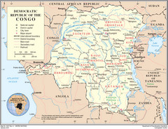Democratic Republic of Congo Map