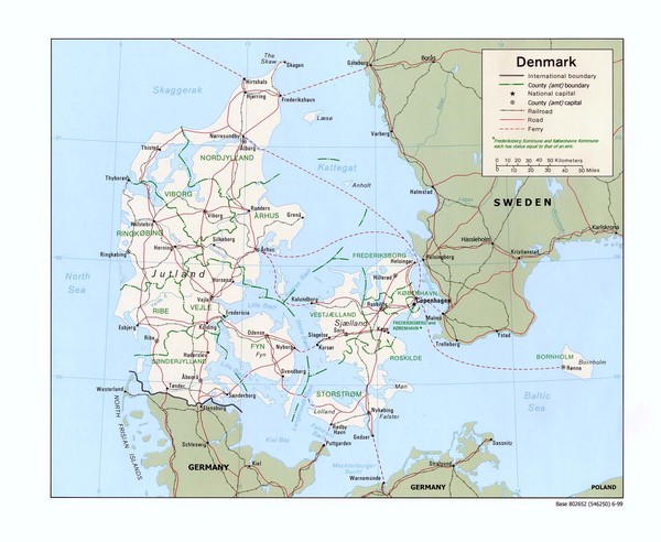 Denmark Map