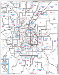 Denver, Colorado Zip Codes Map