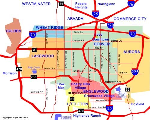 Denver Neighborhoods Map