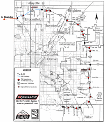 Denver Toll Road Map