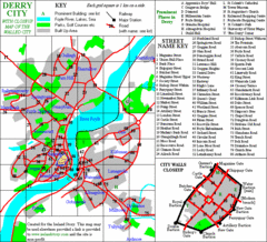 Derry/Londonderry Map Derry/Londonderry Map