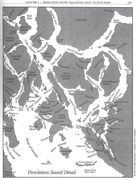 Desolation Sound Detail Map