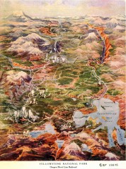 Detail of Yellowstone National Park, 1910 Map