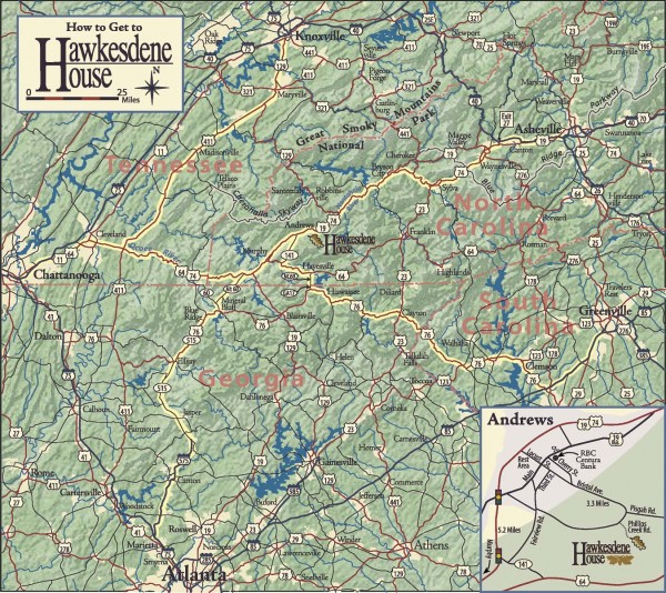 Detailed Map of Hawkesdene House area