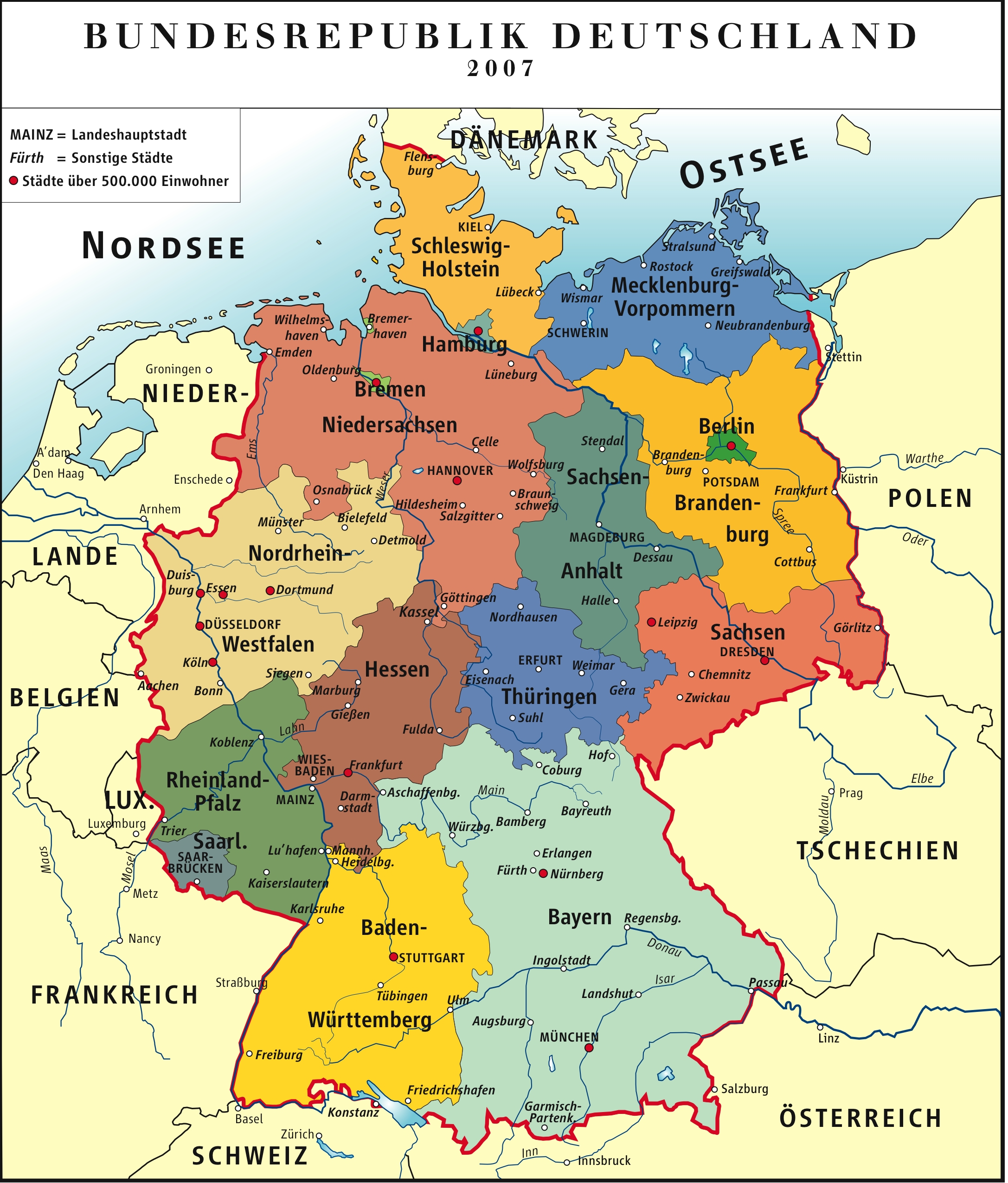 Deutschland Map - Deutschland • mappery