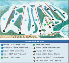 Devil’s Elbow Ski Trail Map