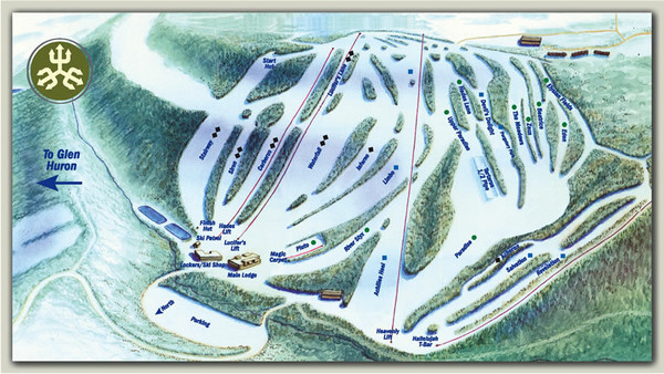 Devils Glen Ski Trail Map