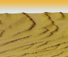 Digital Elevation Model Ataq, Yemen Map