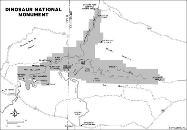 Dinosaur National Monument Map