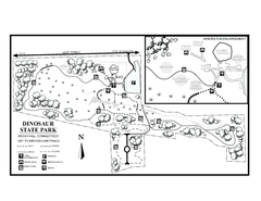 Dinosaur State Park map