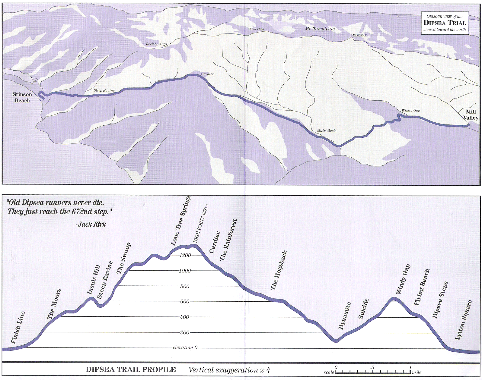 Dipsea Race Course Map Mill Valley CA • mappery