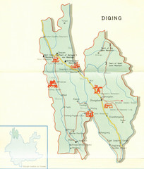 Diqing Tourist Map