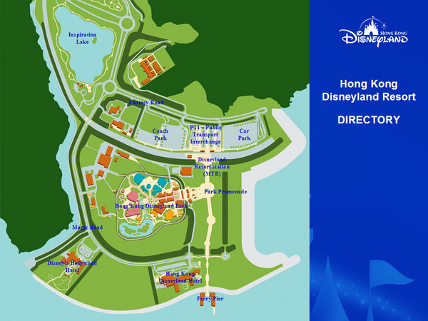 Disney Land Hong Kong Park Map