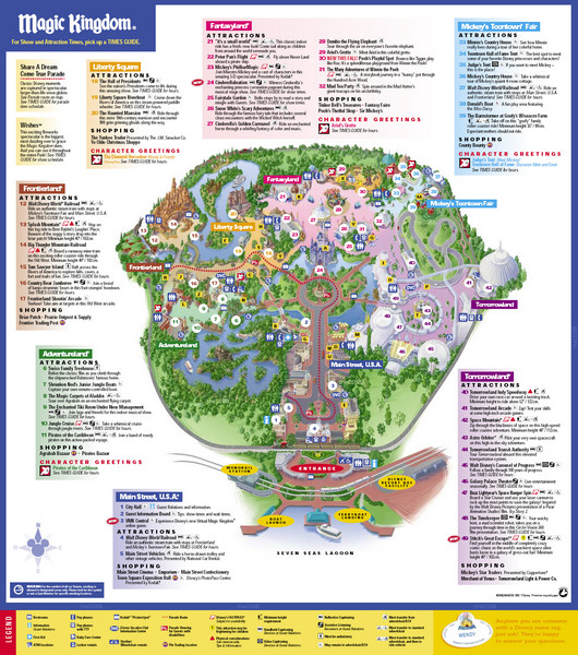 Disney's Magic Kingdom Map