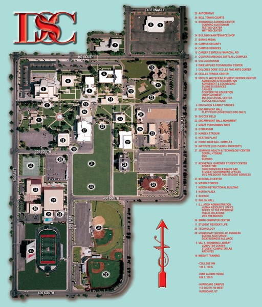 Dixie State University Campus Map Verjaardag Vrouw 2020