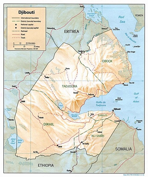 Djibouti Map