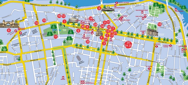 Dnepropetrovsk Downtown Map